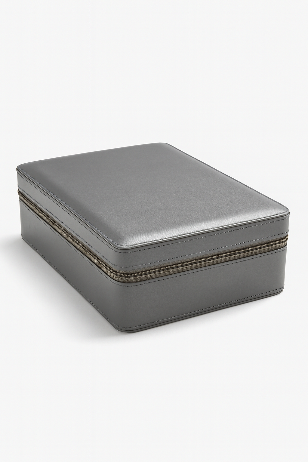 Luxury 8-Slot Watch Storage Case - Grey
