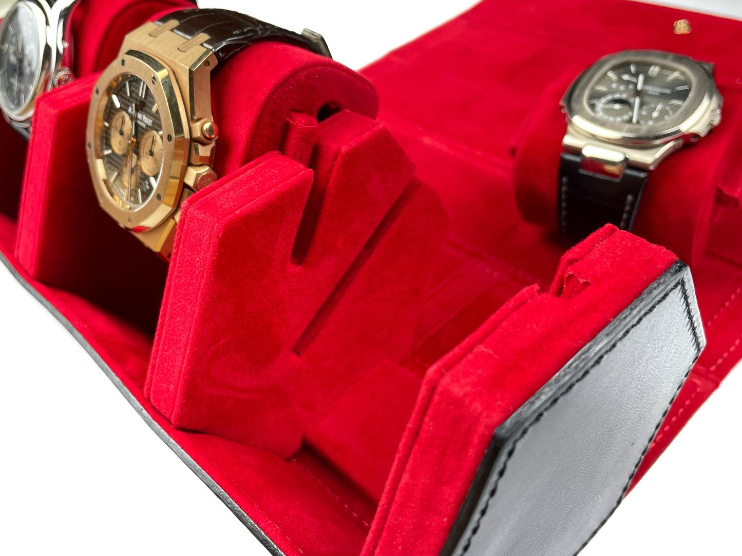 3 Hexagon Watch Roll (Black)