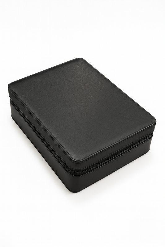 Luxury 8-Slot Watch Storage Case - Black