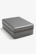 Luxury 8-Slot Watch Storage Case - Grey