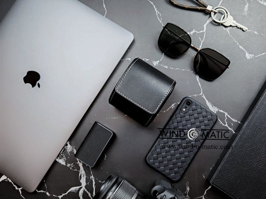 Black Travel Watch Pouch for 1