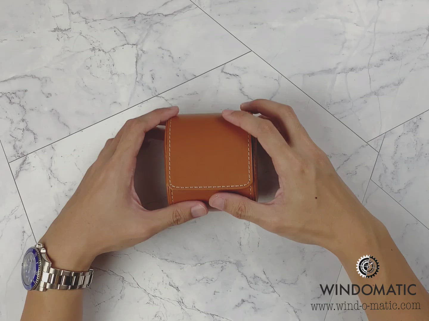 Brown Travel Watch Pouch for 1