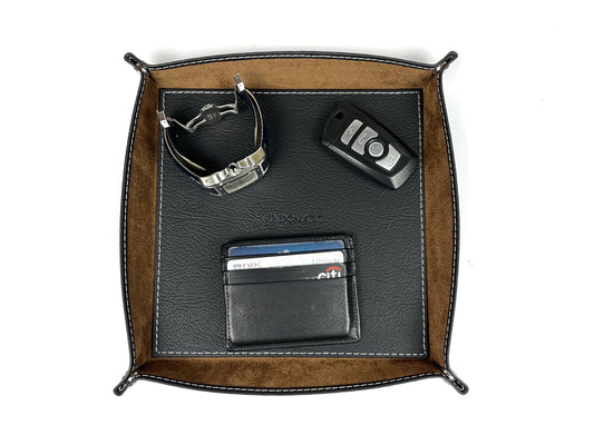 Brown Valet Tray