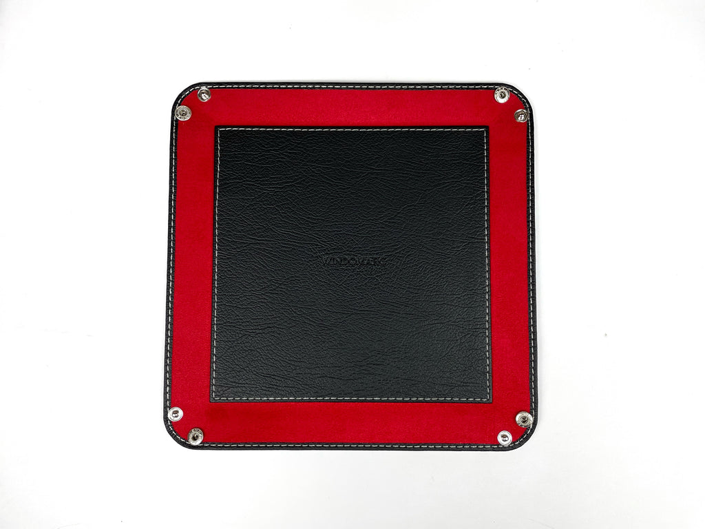 Red Valet Tray