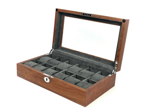 12 Solid Wood Watch Box (Window)