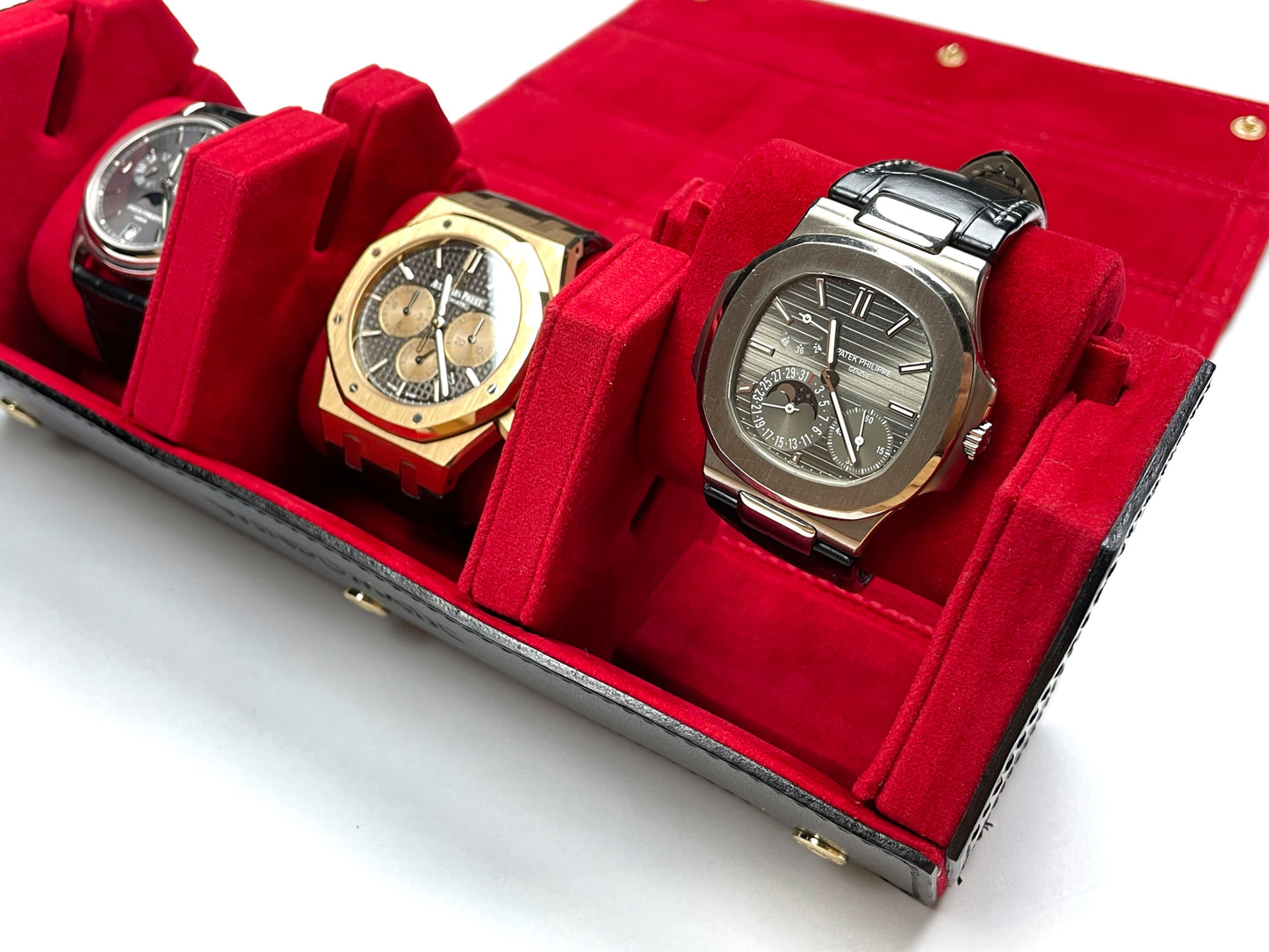 3 Hexagon Watch Roll (Black)